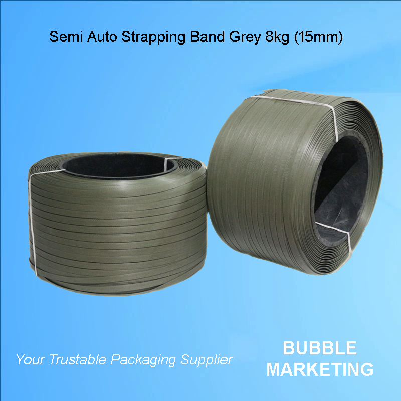 PP Strapping Band 15mm 8kg Grey